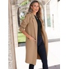 image:imageANRABESS Womens Cardigan Sweater 2026 Fall Outfits Knitted Lapel Long Coats CoatigansDeep Apricot