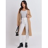 image:imageANRABESS Womens Cardigan Sweater 2026 Fall Outfits Knitted Lapel Long Coats CoatigansDeep Apricot