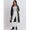 image:imageANRABESS Womens Cardigan Sweater 2026 Fall Outfits Knitted Lapel Long Coats CoatigansDeep Green