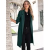 image:imageANRABESS Womens Cardigan Sweater 2026 Fall Outfits Knitted Lapel Long Coats CoatigansGreen