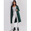 image:imageANRABESS Womens Cardigan Sweater 2026 Fall Outfits Knitted Lapel Long Coats CoatigansGreen