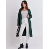 image:imageANRABESS Womens Cardigan Sweater 2026 Fall Outfits Knitted Lapel Long Coats CoatigansGreen