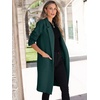 image:imageANRABESS Womens Cardigan Sweater 2026 Fall Outfits Knitted Lapel Long Coats CoatigansGreen