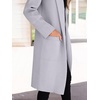 image:imageANRABESS Womens Cardigan Sweater 2026 Fall Outfits Knitted Lapel Long Coats CoatigansGrey Purple