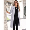 image:imageANRABESS Womens Cardigan Sweater 2026 Fall Outfits Knitted Lapel Long Coats CoatigansGrey Purple