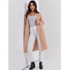 image:imageANRABESS Womens Cardigan Sweater 2026 Fall Outfits Knitted Lapel Long Coats CoatigansKhaki