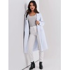 image:imageANRABESS Womens Cardigan Sweater 2026 Fall Outfits Knitted Lapel Long Coats CoatigansLight Blue