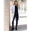 image:imageANRABESS Womens Cardigan Sweater 2026 Fall Outfits Knitted Lapel Long Coats CoatigansLight Blue
