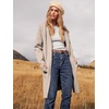 image:imageANRABESS Womens Cardigan Sweater Open Front Knit Long Coatigan Dressy Casual Jacket Coat 2026 Fall Outfits Classy ClothesApricort