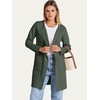 image:imageANRABESS Womens Cardigan Sweater Open Front Knit Long Coatigan Dressy Casual Jacket Coat 2026 Fall Outfits Classy ClothesArmy Green