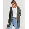 image:imageANRABESS Womens Cardigan Sweater Open Front Knit Long Coatigan Dressy Casual Jacket Coat 2026 Fall Outfits Classy ClothesArmy Green