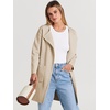 image:imageANRABESS Womens Cardigan Sweater Open Front Knit Long Coatigan Dressy Casual Jacket Coat 2026 Fall Outfits Classy ClothesBeige