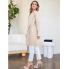 image:imageANRABESS Womens Cardigan Sweater Open Front Knit Long Coatigan Dressy Casual Jacket Coat 2026 Fall Outfits Classy ClothesBeige