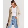 image:imageANRABESS Womens Cardigan Sweater Open Front Knit Long Coatigan Dressy Casual Jacket Coat 2026 Fall Outfits Classy ClothesBeige