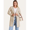 image:imageANRABESS Womens Cardigan Sweater Open Front Knit Long Coatigan Dressy Casual Jacket Coat 2026 Fall Outfits Classy ClothesBeige