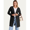 image:imageANRABESS Womens Cardigan Sweater Open Front Knit Long Coatigan Dressy Casual Jacket Coat 2026 Fall Outfits Classy ClothesBlack