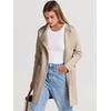 image:imageANRABESS Womens Cardigan Sweater Open Front Knit Long Coatigan Dressy Casual Jacket Coat 2026 Fall Outfits Classy ClothesBright Tan