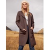 image:imageANRABESS Womens Cardigan Sweater Open Front Knit Long Coatigan Dressy Casual Jacket Coat 2026 Fall Outfits Classy ClothesBrown