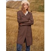 image:imageANRABESS Womens Cardigan Sweater Open Front Knit Long Coatigan Dressy Casual Jacket Coat 2026 Fall Outfits Classy ClothesBrown