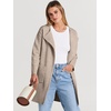 image:imageANRABESS Womens Cardigan Sweater Open Front Knit Long Coatigan Dressy Casual Jacket Coat 2026 Fall Outfits Classy ClothesDeep Apricort