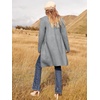 image:imageANRABESS Womens Cardigan Sweater Open Front Knit Long Coatigan Dressy Casual Jacket Coat 2026 Fall Outfits Classy ClothesDeep Gray