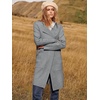 image:imageANRABESS Womens Cardigan Sweater Open Front Knit Long Coatigan Dressy Casual Jacket Coat 2026 Fall Outfits Classy ClothesDeep Gray