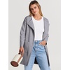 image:imageANRABESS Womens Cardigan Sweater Open Front Knit Long Coatigan Dressy Casual Jacket Coat 2026 Fall Outfits Classy ClothesGray