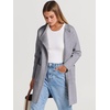 image:imageANRABESS Womens Cardigan Sweater Open Front Knit Long Coatigan Dressy Casual Jacket Coat 2026 Fall Outfits Classy ClothesGray