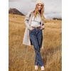 image:imageANRABESS Womens Cardigan Sweater Open Front Knit Long Coatigan Dressy Casual Jacket Coat 2026 Fall Outfits Classy ClothesGray Apricort
