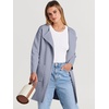 image:imageANRABESS Womens Cardigan Sweater Open Front Knit Long Coatigan Dressy Casual Jacket Coat 2026 Fall Outfits Classy ClothesGray Blue