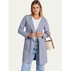 image:imageANRABESS Womens Cardigan Sweater Open Front Knit Long Coatigan Dressy Casual Jacket Coat 2026 Fall Outfits Classy ClothesGray Blue