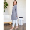 image:imageANRABESS Womens Cardigan Sweater Open Front Knit Long Coatigan Dressy Casual Jacket Coat 2026 Fall Outfits Classy ClothesGray Blue