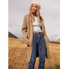image:imageANRABESS Womens Cardigan Sweater Open Front Knit Long Coatigan Dressy Casual Jacket Coat 2026 Fall Outfits Classy ClothesLight Brown
