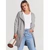 image:imageANRABESS Womens Cardigan Sweater Open Front Knit Long Coatigan Dressy Casual Jacket Coat 2026 Fall Outfits Classy ClothesLight Gray