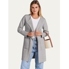 image:imageANRABESS Womens Cardigan Sweater Open Front Knit Long Coatigan Dressy Casual Jacket Coat 2026 Fall Outfits Classy ClothesLight Gray