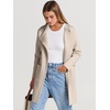 image:imageANRABESS Womens Cardigan Sweater Open Front Knit Long Coatigan Dressy Casual Jacket Coat 2026 Fall Outfits Classy ClothesLight Khaki