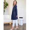 image:imageANRABESS Womens Cardigan Sweater Open Front Knit Long Coatigan Dressy Casual Jacket Coat 2026 Fall Outfits Classy ClothesNavy Blue