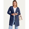 image:imageANRABESS Womens Cardigan Sweater Open Front Knit Long Coatigan Dressy Casual Jacket Coat 2026 Fall Outfits Classy ClothesNavy Blue