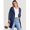 image:imageANRABESS Womens Cardigan Sweater Open Front Knit Long Coatigan Dressy Casual Jacket Coat 2026 Fall Outfits Classy ClothesNavy Blue