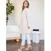 image:imageANRABESS Womens Cardigan Sweater Open Front Knit Long Coatigan Dressy Casual Jacket Coat 2026 Fall Outfits Classy ClothesOffwhite