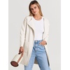 image:imageANRABESS Womens Cardigan Sweater Open Front Knit Long Coatigan Dressy Casual Jacket Coat 2026 Fall Outfits Classy ClothesOffwhite