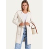 image:imageANRABESS Womens Cardigan Sweater Open Front Knit Long Coatigan Dressy Casual Jacket Coat 2026 Fall Outfits Classy ClothesOffwhite