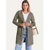 image:imageANRABESS Womens Cardigan Sweater Open Front Knit Long Coatigan Dressy Casual Jacket Coat 2026 Fall Outfits Classy ClothesOlive Green