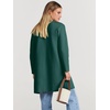 image:imageANRABESS Womens Cardigan Sweater Open Front Knit Long Coatigan Dressy Casual Jacket Coat 2026 Fall Outfits Classy ClothesOpal Green