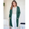 image:imageANRABESS Womens Cardigan Sweater Open Front Knit Long Coatigan Dressy Casual Jacket Coat 2026 Fall Outfits Classy ClothesOpal Green