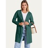 image:imageANRABESS Womens Cardigan Sweater Open Front Knit Long Coatigan Dressy Casual Jacket Coat 2026 Fall Outfits Classy ClothesOpal Green