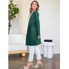 image:imageANRABESS Womens Cardigan Sweater Open Front Knit Long Coatigan Dressy Casual Jacket Coat 2026 Fall Outfits Classy ClothesOpal Green