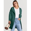 image:imageANRABESS Womens Cardigan Sweater Open Front Knit Long Coatigan Dressy Casual Jacket Coat 2026 Fall Outfits Classy ClothesOpal Green