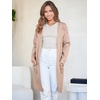 image:imageANRABESS Womens Cardigan Sweater Open Front Knit Long Coatigan Dressy Casual Jacket Coat 2026 Fall Outfits Classy ClothesPeachy Khaki