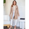 image:imageANRABESS Womens Cardigan Sweater Open Front Knit Long Coatigan Dressy Casual Jacket Coat 2026 Fall Outfits Classy ClothesPeachy Khaki